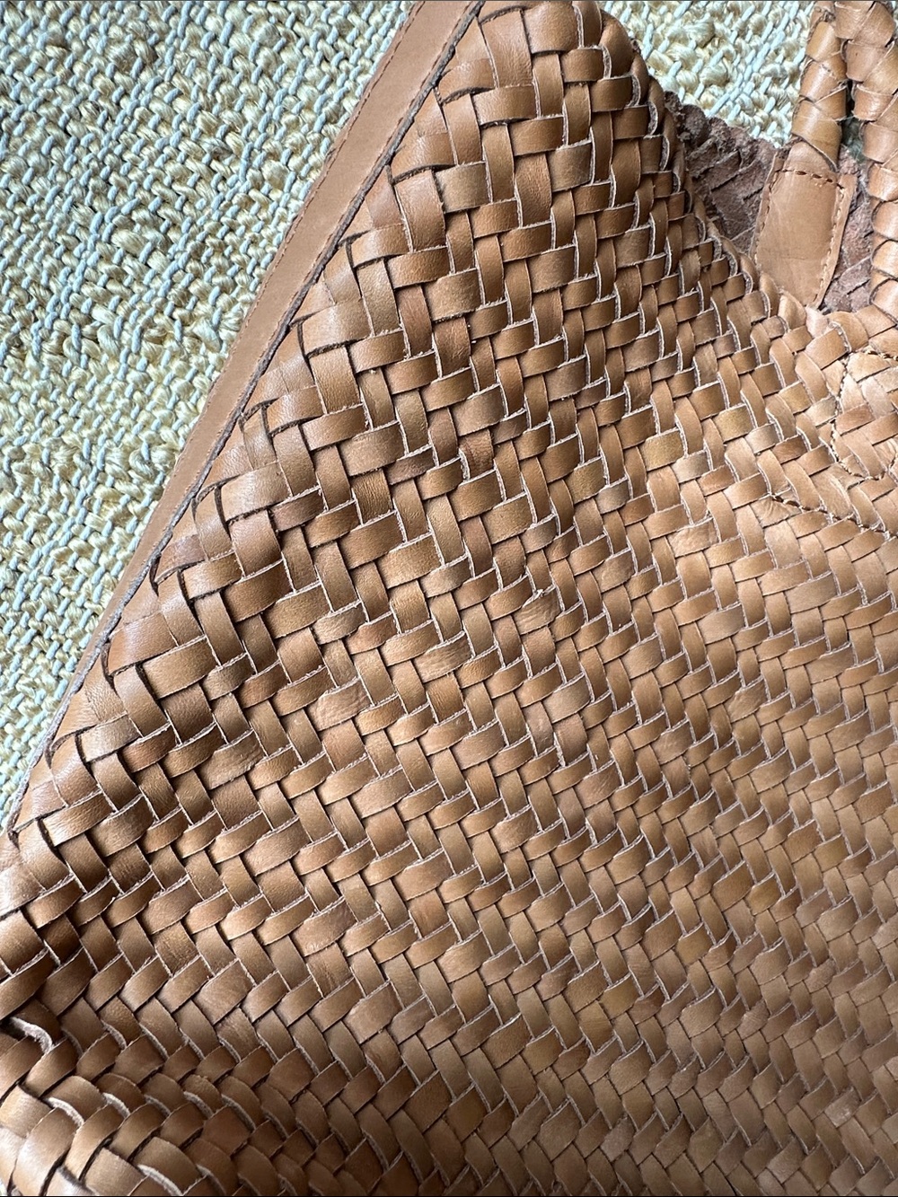 Madewell Woven Leather Tote in Brown - Picture 5 of 8